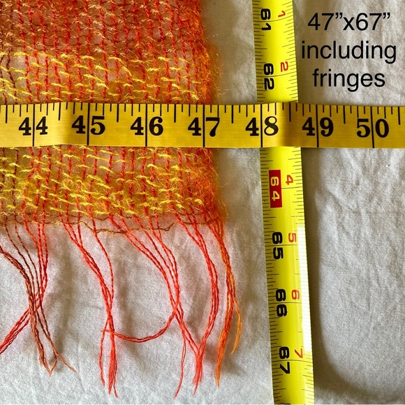 Vintage wool mohair Scottish plaid Heather Weave afghan throw blanket shawl - Picture 10 of 12